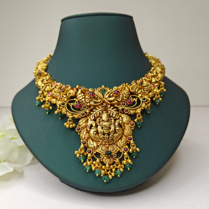 Mayil Lakshmi Necklace - The Velli Kadai