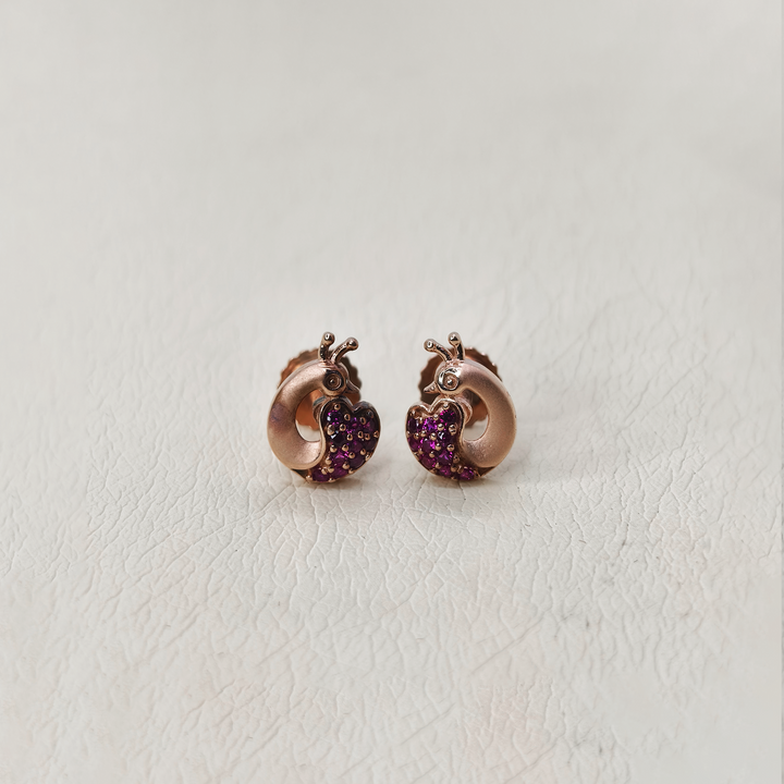 Rose Gold Shine Earrings - The Velli Kadai