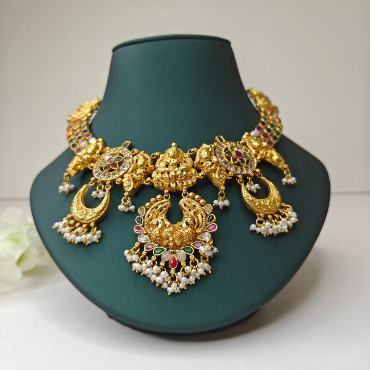 Navaratna Necklace - The Velli Kadai