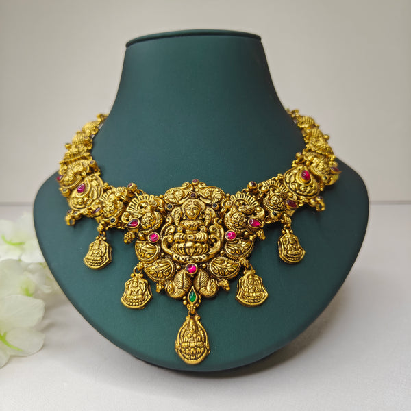 Annapachi Lakshmi Necklace - The Velli Kadai