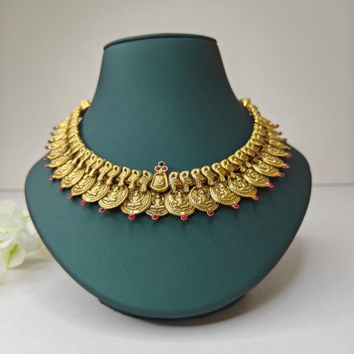 Lakshmi Kaasu Maalai Necklace - The Velli Kadai