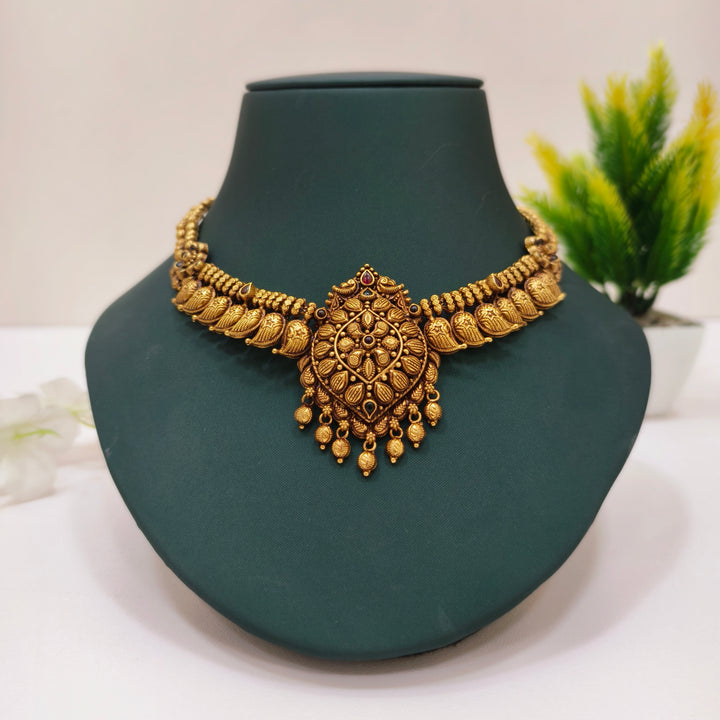 Mango Design Necklace - The Velli Kadai