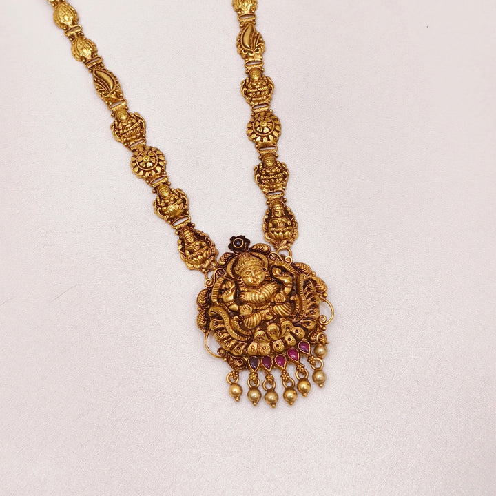 Three Fourth Lakshmi Necklace - The Velli Kadai