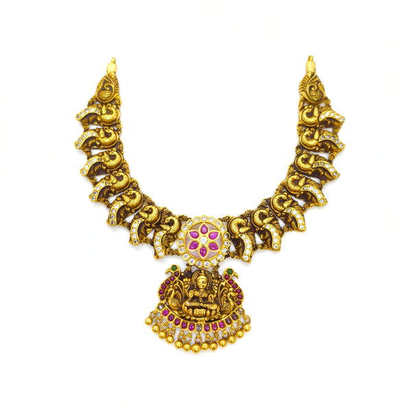 Lakshmi Silver Antique Necklace