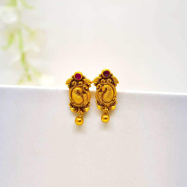 Mayil Stud with Beads