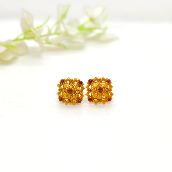 Red Stone Stud