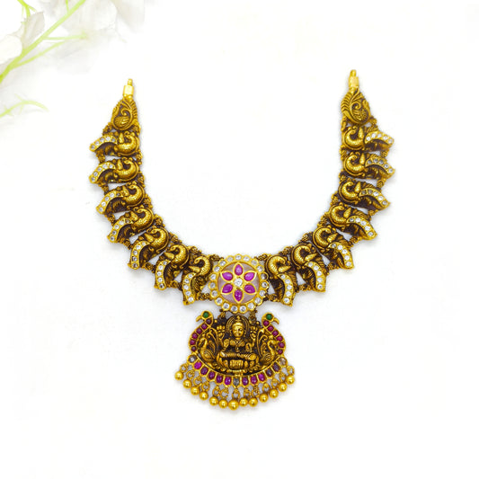 Lakshmi Silver Antique Necklace